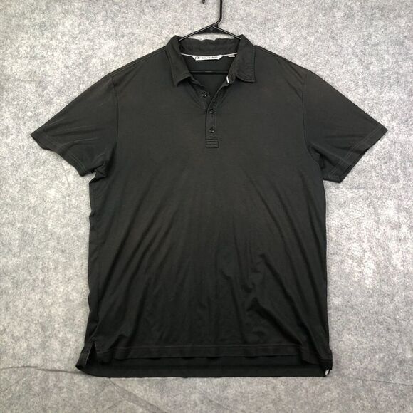 Travis Mathew Golf Polo Mens XXL Black Short Sleeve FADED Worn - Picture 1 of 11